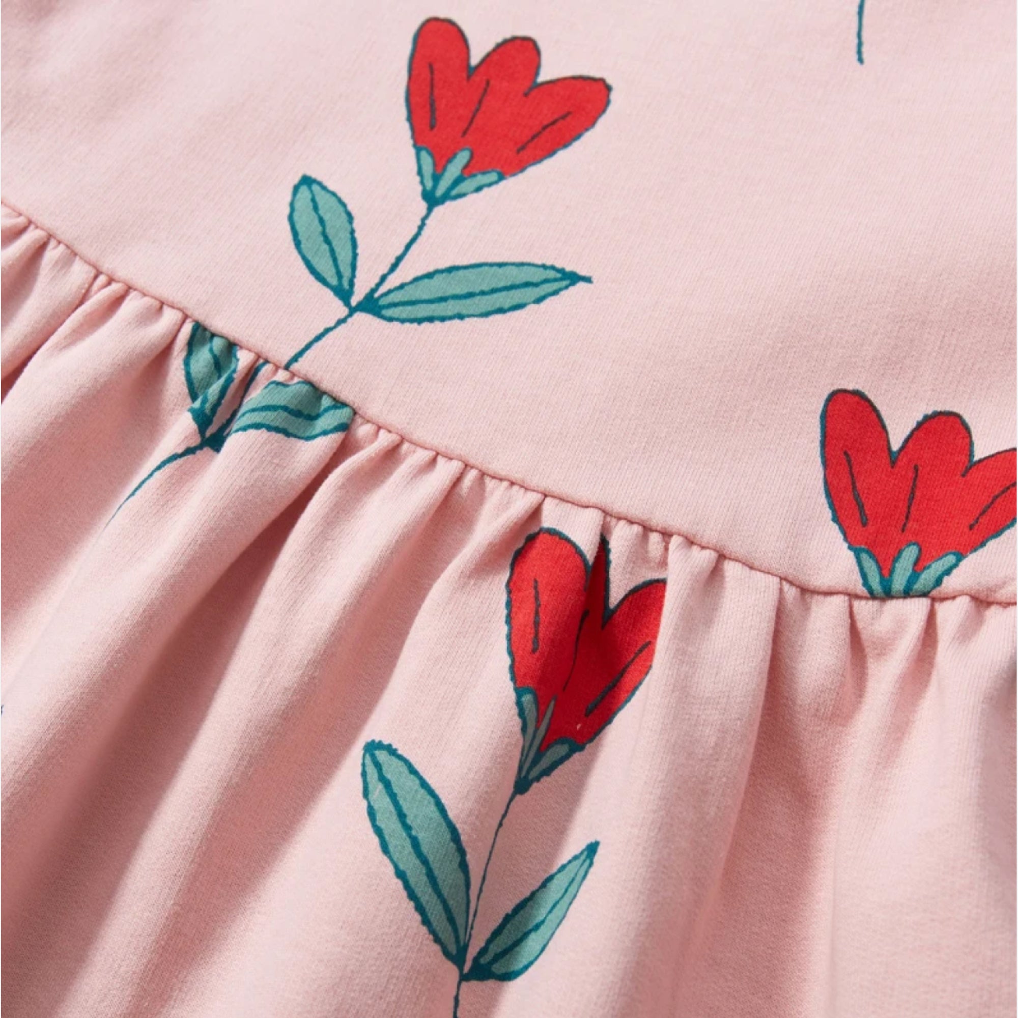 Little Tulips Cotton Dress