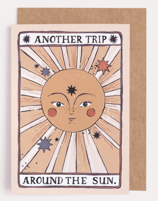 Tarot Sun Birthday Card