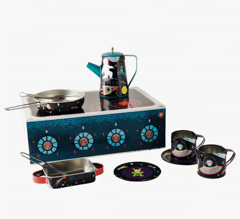 Space Tin Kitchen Set in Rectangular Case