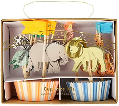 Safari Animals Cupcake Kit