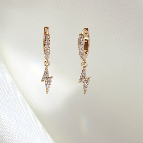 Lightning Bolt Huggie Earring