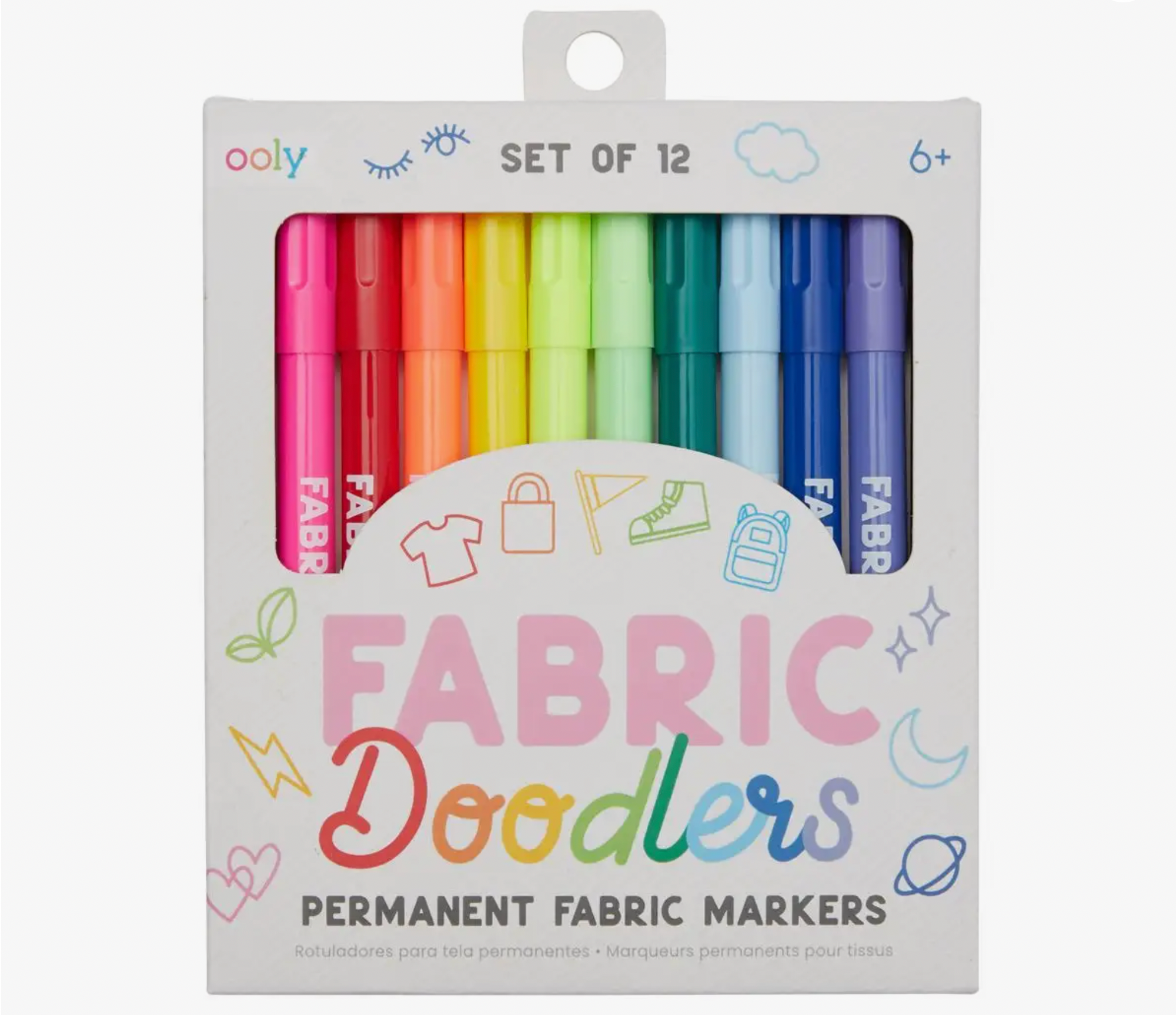 Fabric Doodlers Markers - Set of 12