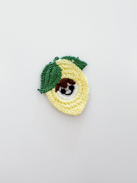 Embroidered Fruit Face Sew-On Patch