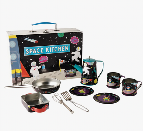 Space Tin Kitchen Set in Rectangular Case