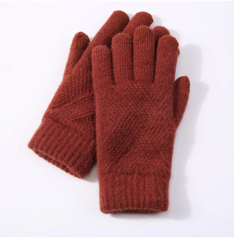 Knit Acrylic Touchscreen Gloves