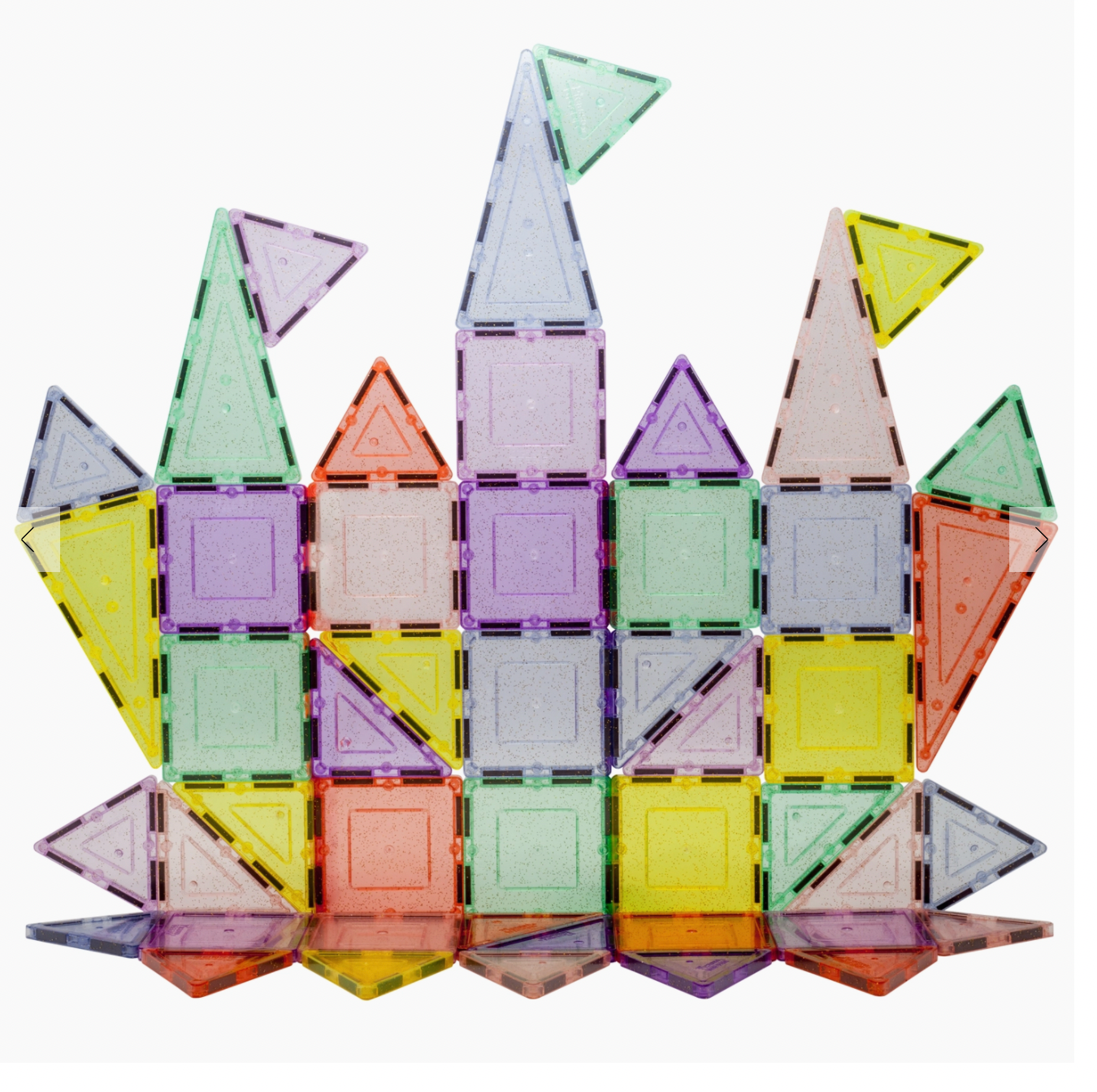 48 Piece Glitter Themed Tile Set