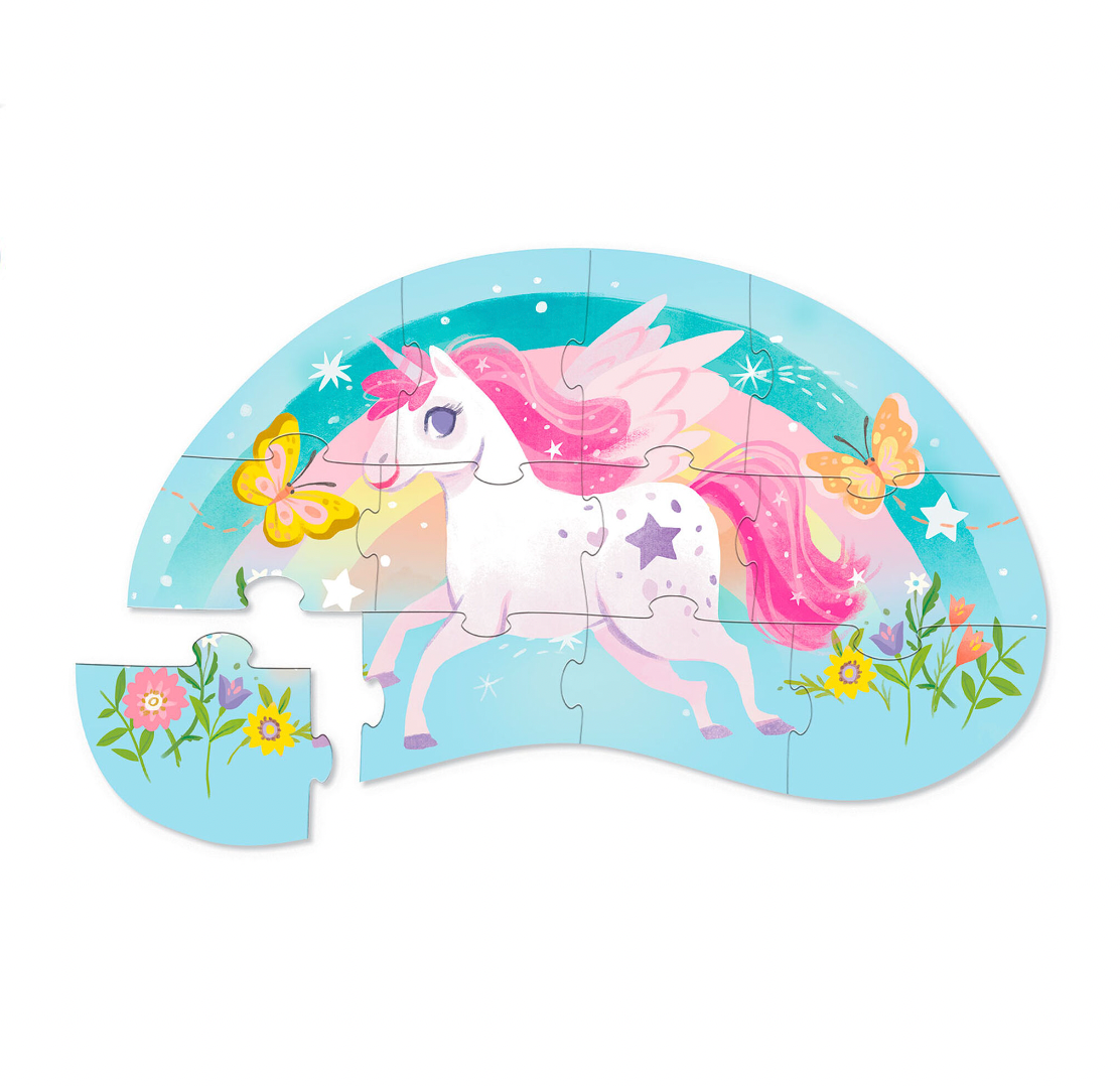 12-Piece Mini Puzzle - Sweet Unicorn