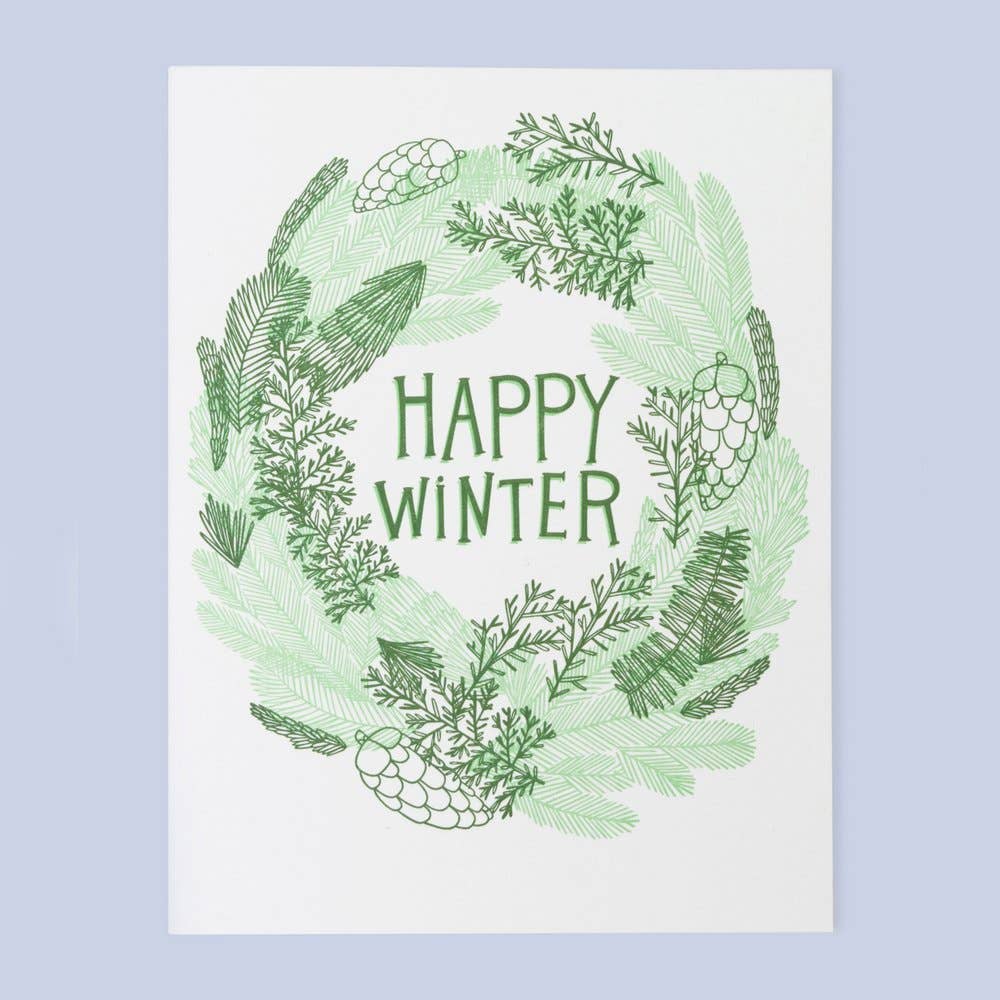 Winter Wreath Card (Set of 6)