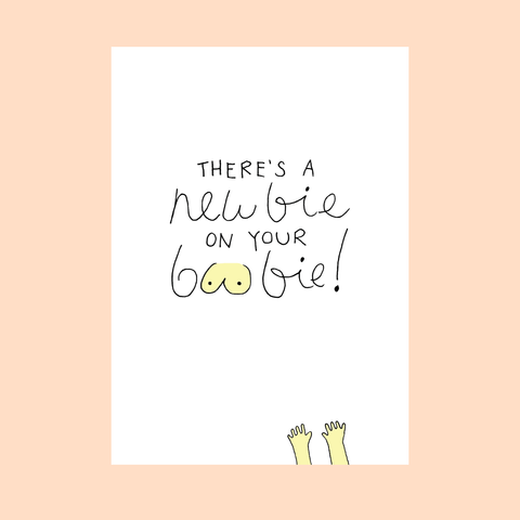 Newbie On Your Boobie Card