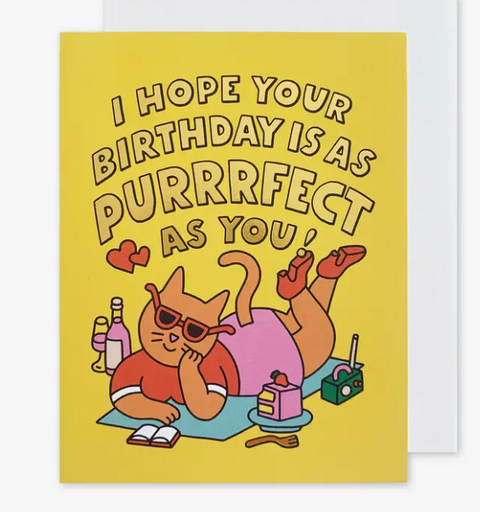 Purrrfect Birthday Card