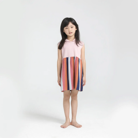Stripe Dress Pink Multi Color