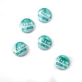 V is for Vaccinated Pinback Button Single / Set of 4