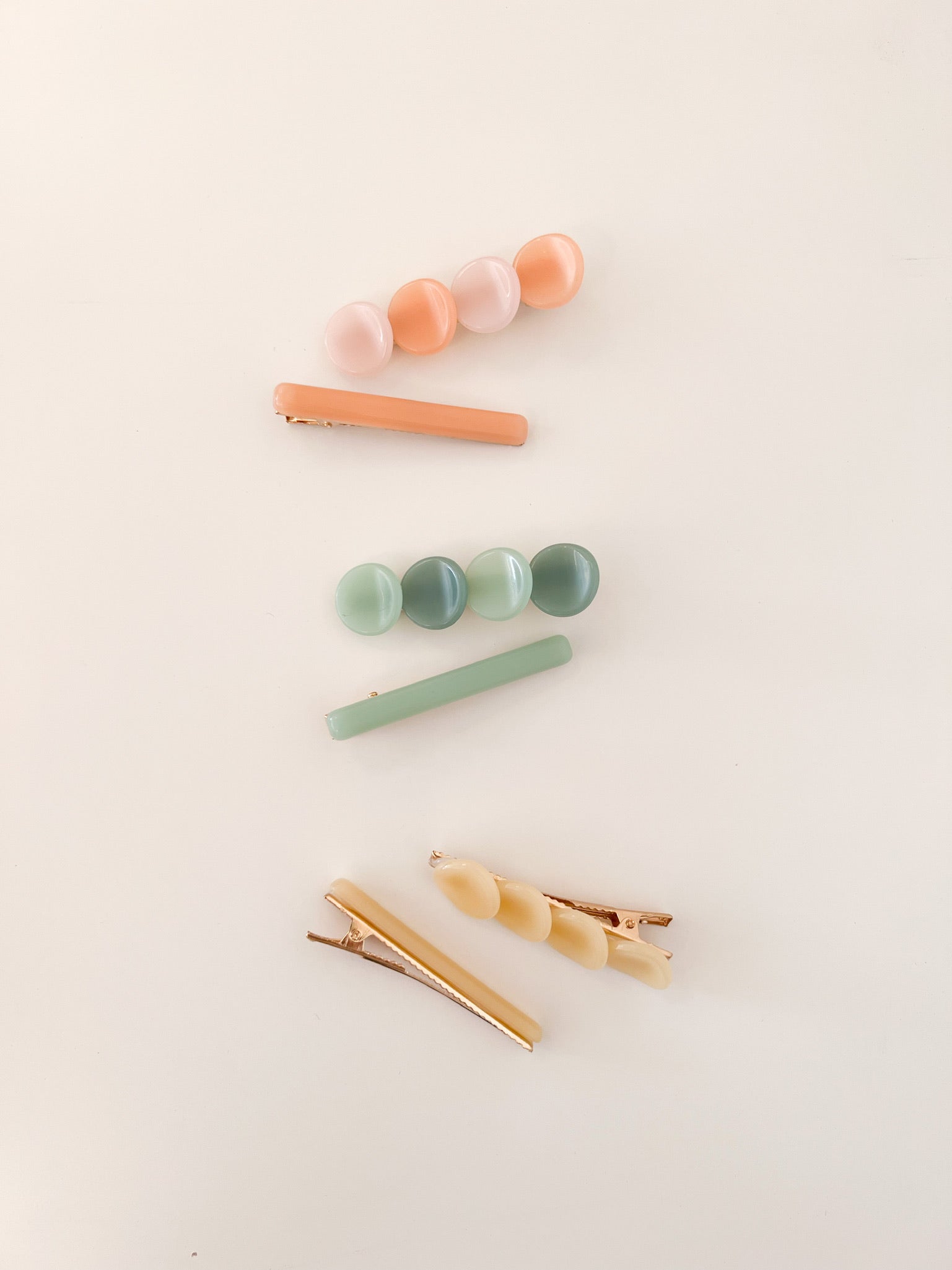 Dots & Bar Hair Clips (Set of 2)