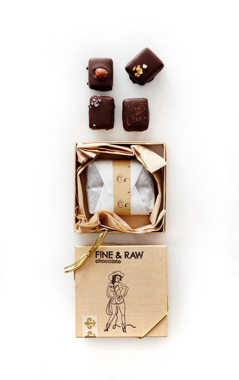 Fine & Raw 4 piece Mixed Truffle Box
