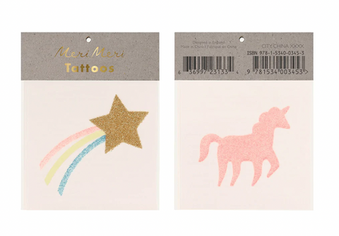 Star & Unicorn Small Tattoos