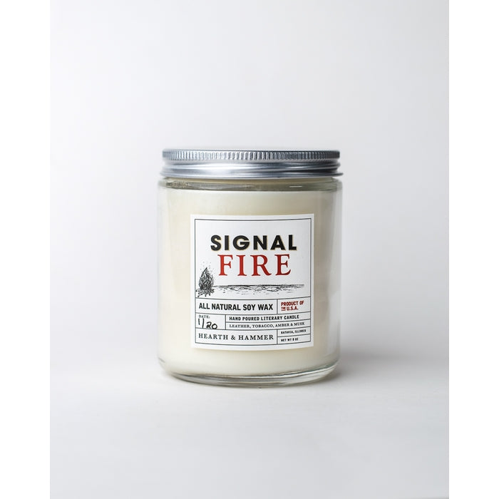 Signal Fire Literary Candle