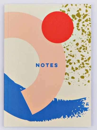 Memphis Brush  Lay Flat Notebook