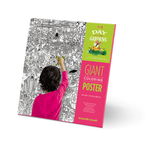 Giant Coloring Poster - Day At The Garden