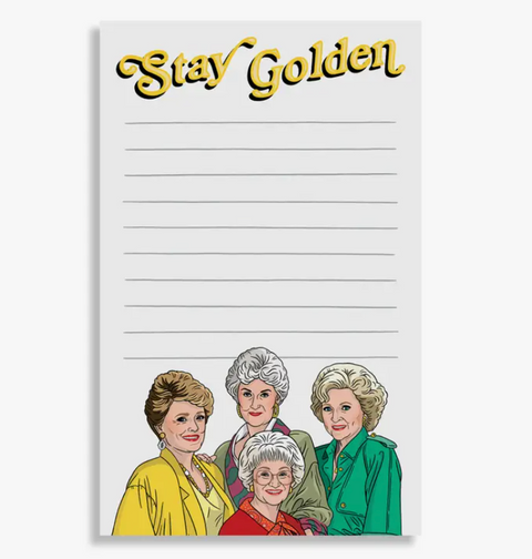 Stay Golden Notepad