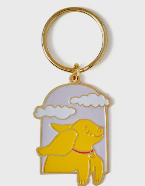 Happy Dog Keychain