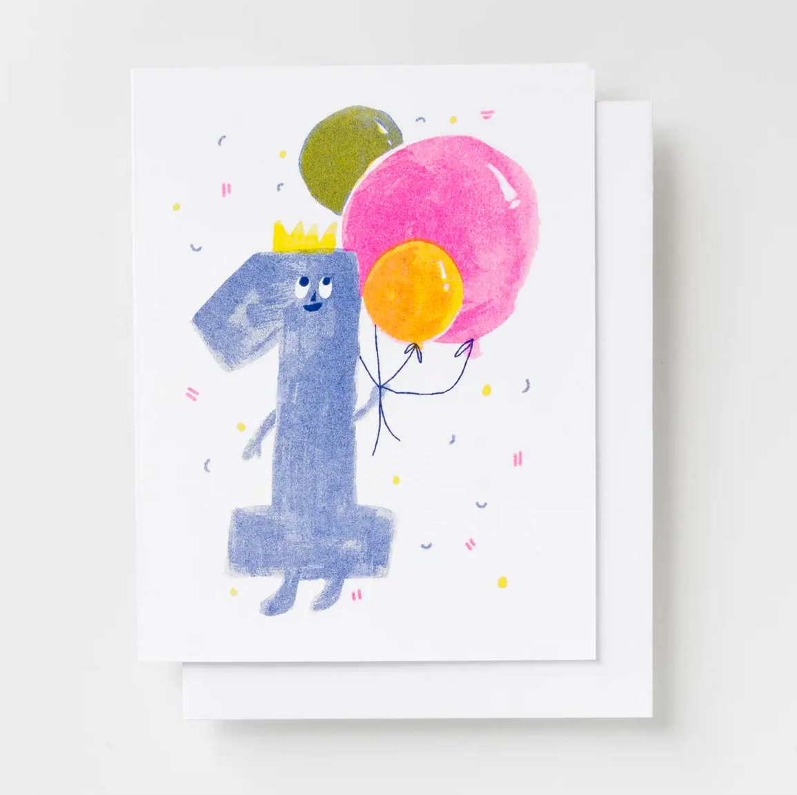 Birthday 1 Risograph Card