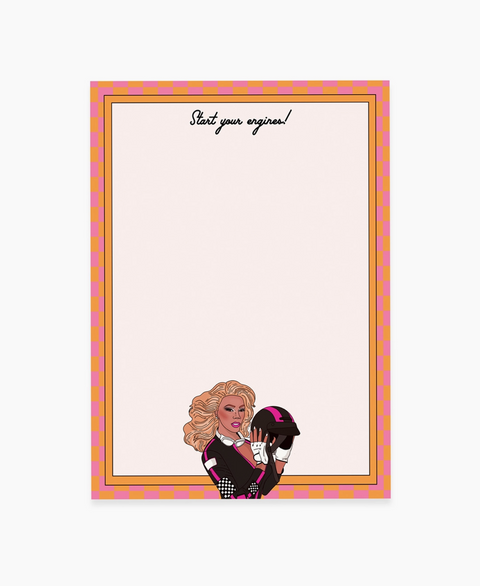 Start Your Engines Notepad