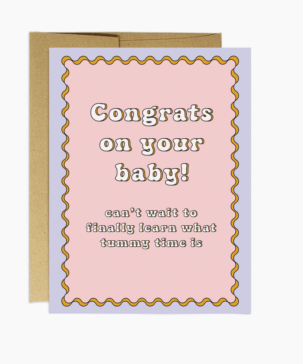Tummy Time Card