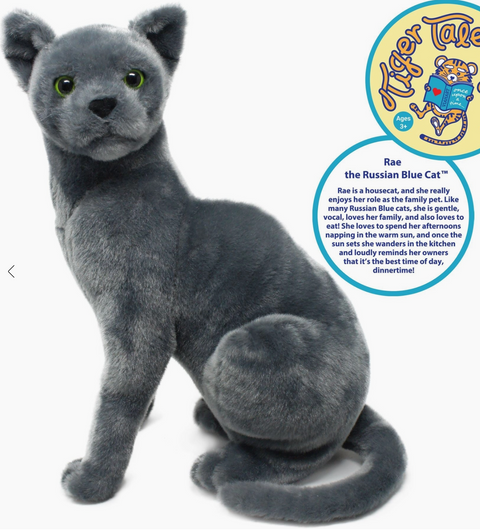 Rae The Russian Blue Cat Plush