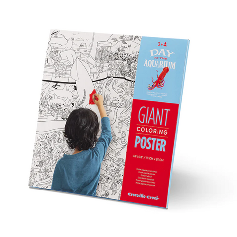 Giant Coloring Poster - Day At The Aquarium