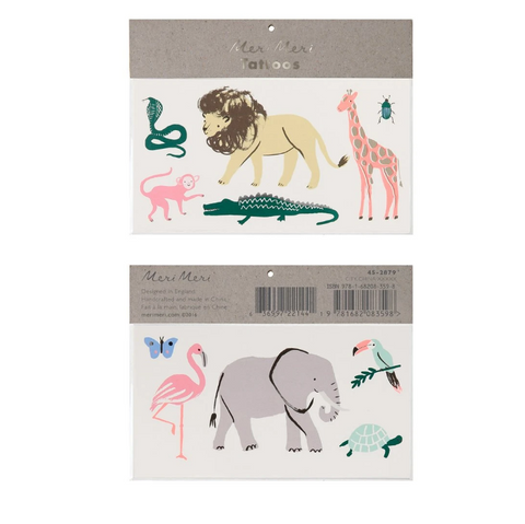 Safari Trek Large Tattoos