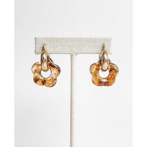 Floral Hoop | Tortoise