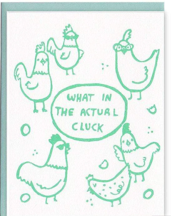 What in the Actual Cluck Chicken Card