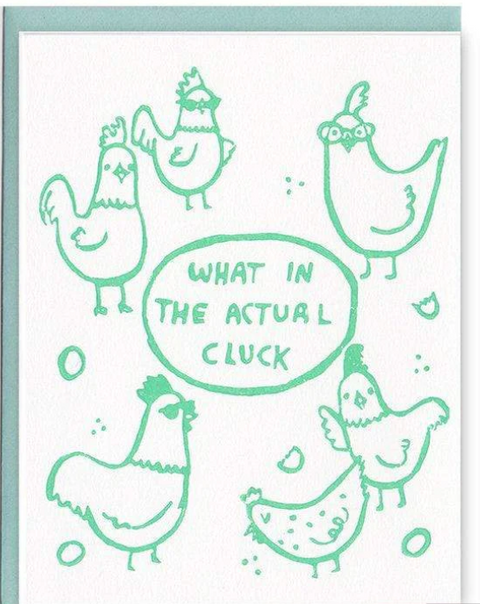 What in the Actual Cluck Chicken Card
