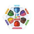 Ooly | I Heart Art Erasable Crayons -  Set of 6 Dual Ended Crayons