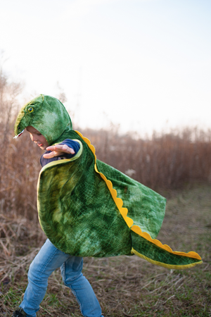 T-Rex Hooded Dinosaur Cape, Size 4-5