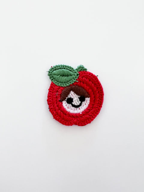 Embroidered Fruit Face Sew-On Patch