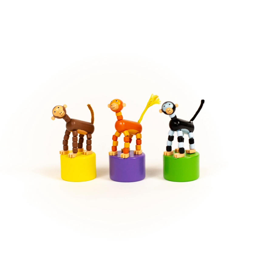 Assorted Monkey Push Puppets