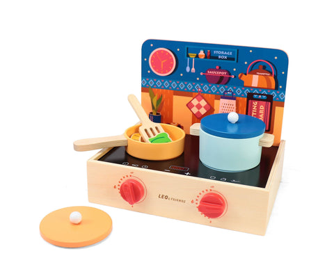 2-in-1 Mini Kitchen Wooden Play Set