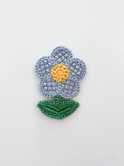 Embroidered Flower Sew-On Patch