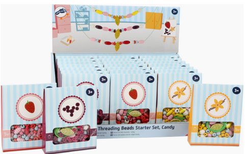 Small Foot Wooden Bead Threading