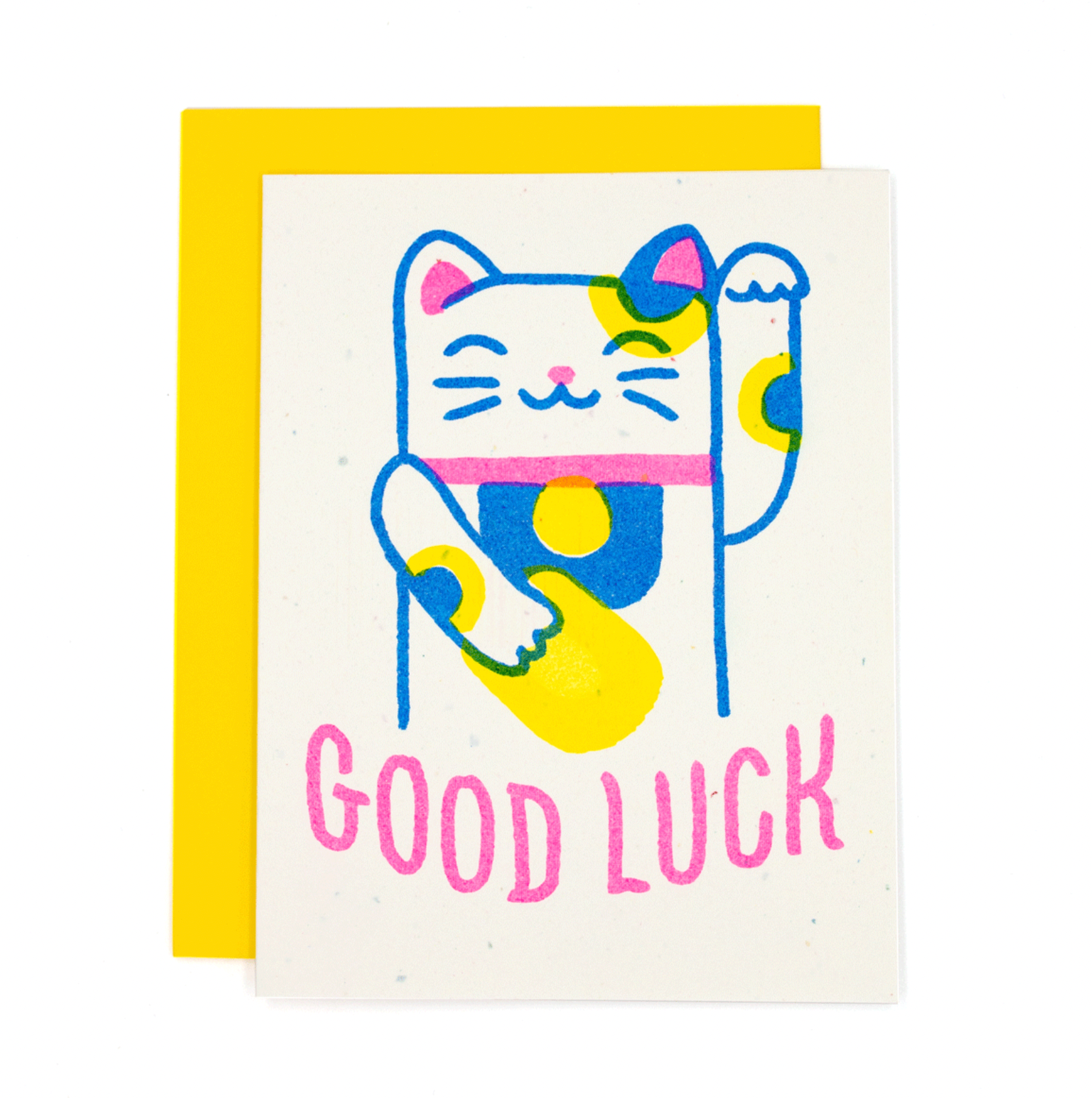 Good Luck Lucky Cat Card