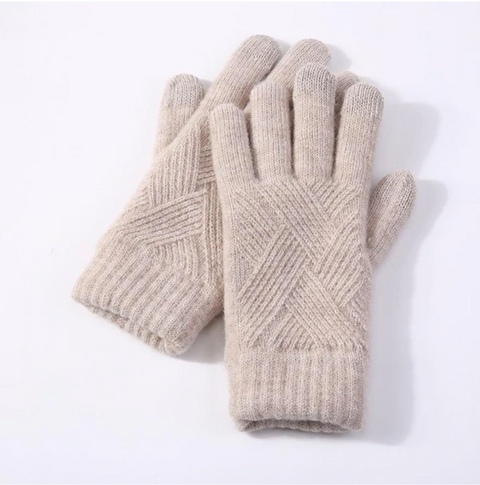 Knit Acrylic Touchscreen Gloves