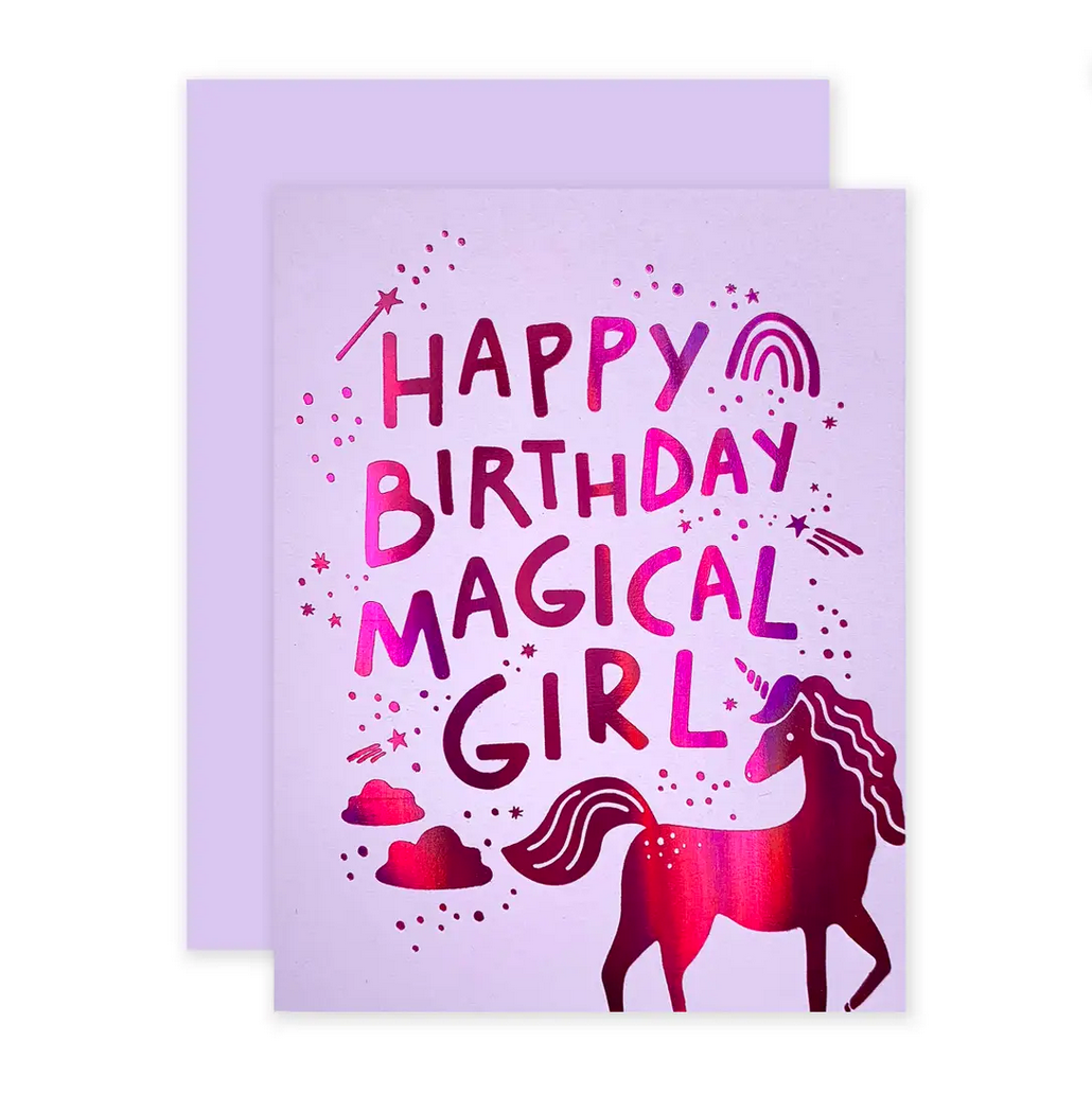 The Social Type| Magical Girl Birthday Card