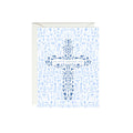 Floral Baptism Cross Card