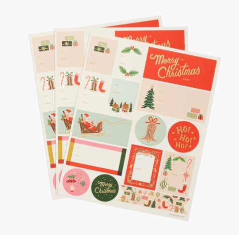 Deck The Halls Stickers + Labels (Pack of 3)