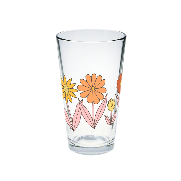 Big Flower Pint Glass