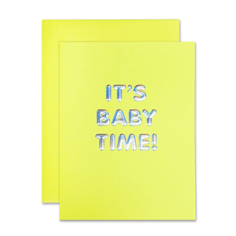 It's Baby Time Baby Card