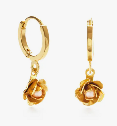Sonoma Rose Huggie Hoops