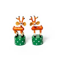 Santa and Reindeer Push Puppets