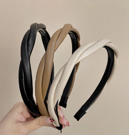 Pleather Twisted Headband